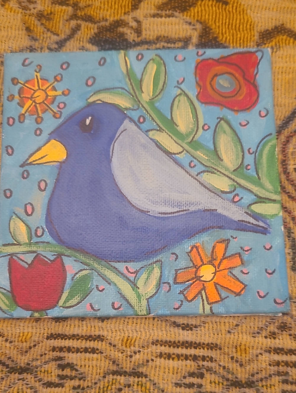 Hand-Painted 5 X 5 Canvas Board Art Any Three $10 ITEMS FOR $15 Mix And Match